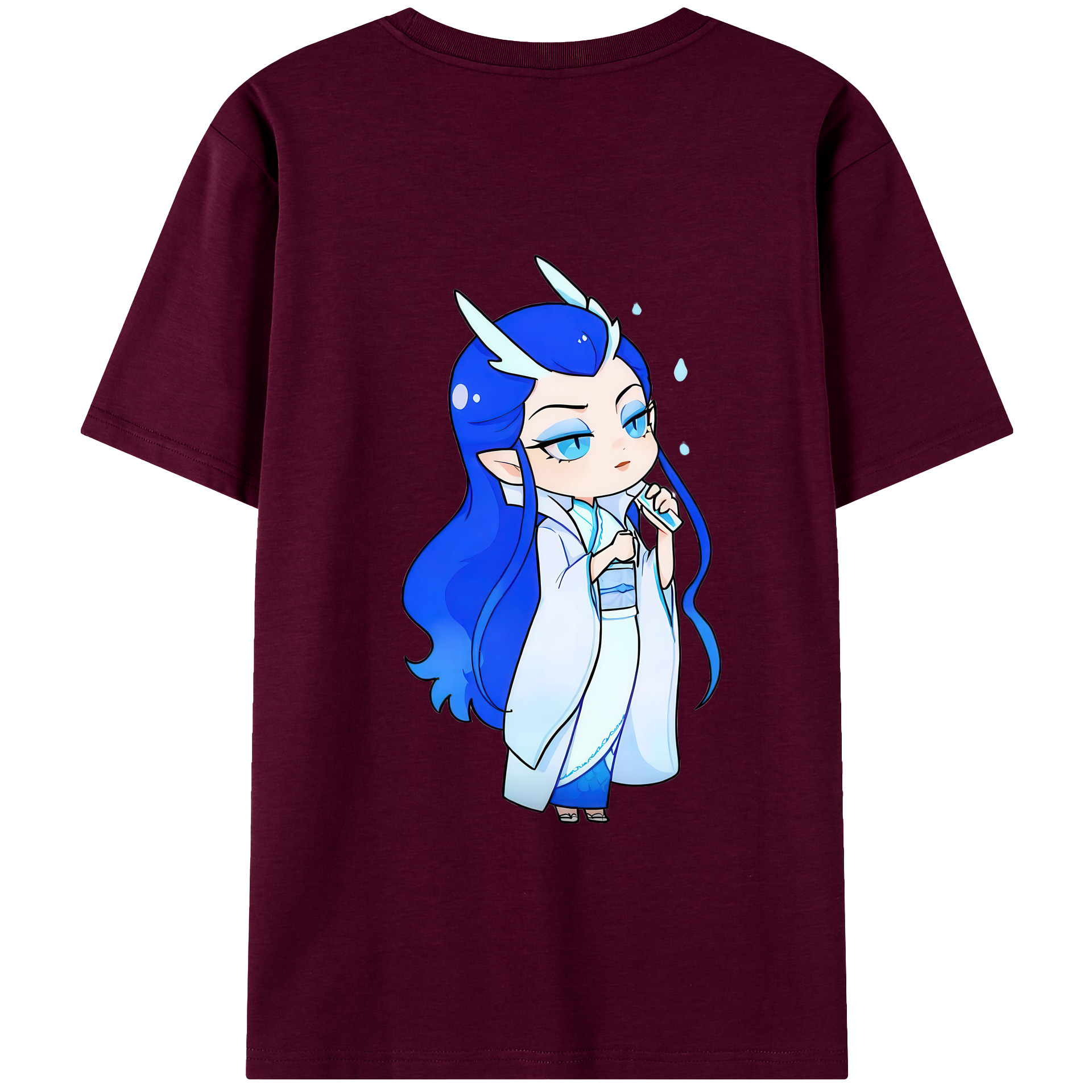 （画像用） Ne Zha 2 ナタ 魔童の大暴れ レディース半袖Tシャツ(バックプリント)